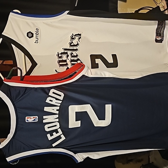 Set of 2 Kawai Leonard navy blue & white. - Picture 2 of 2